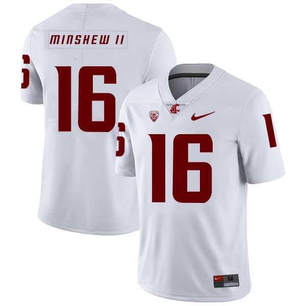 Washington State Cougars 16 Gardner Minshew II White College Football Jersey Dzhi,We sell and wholesale Washington State Cougars 16 Gardner Minshew II White College Football Jersey Dzhi on line form chian!